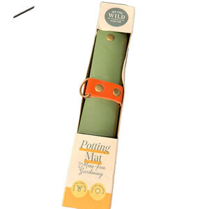 WILD By Urban Wild Potting Mat Roll-Up Gardening Work Waterproof Green Orange